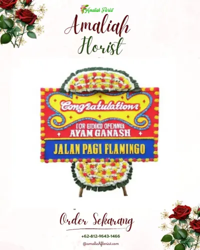Bunga Papan Congratulation di Grati Pasuruan